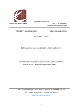 Képességek vagy eszközök - Interjúelemzés Képességek vagy eszközök - Interjúelemzés